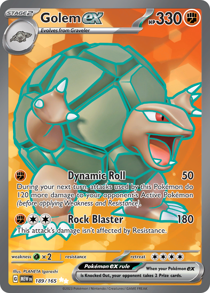 GOLEM EX - 189/165 - MEW 151
