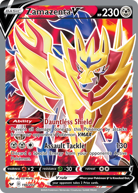 ZAMAZENTA V - 196/202 - FULL ART ULTRA RARE