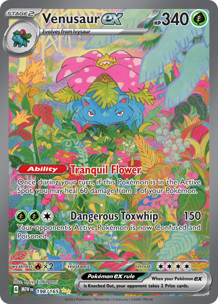 VENUSAUR EX - 198/165 - MEW 151