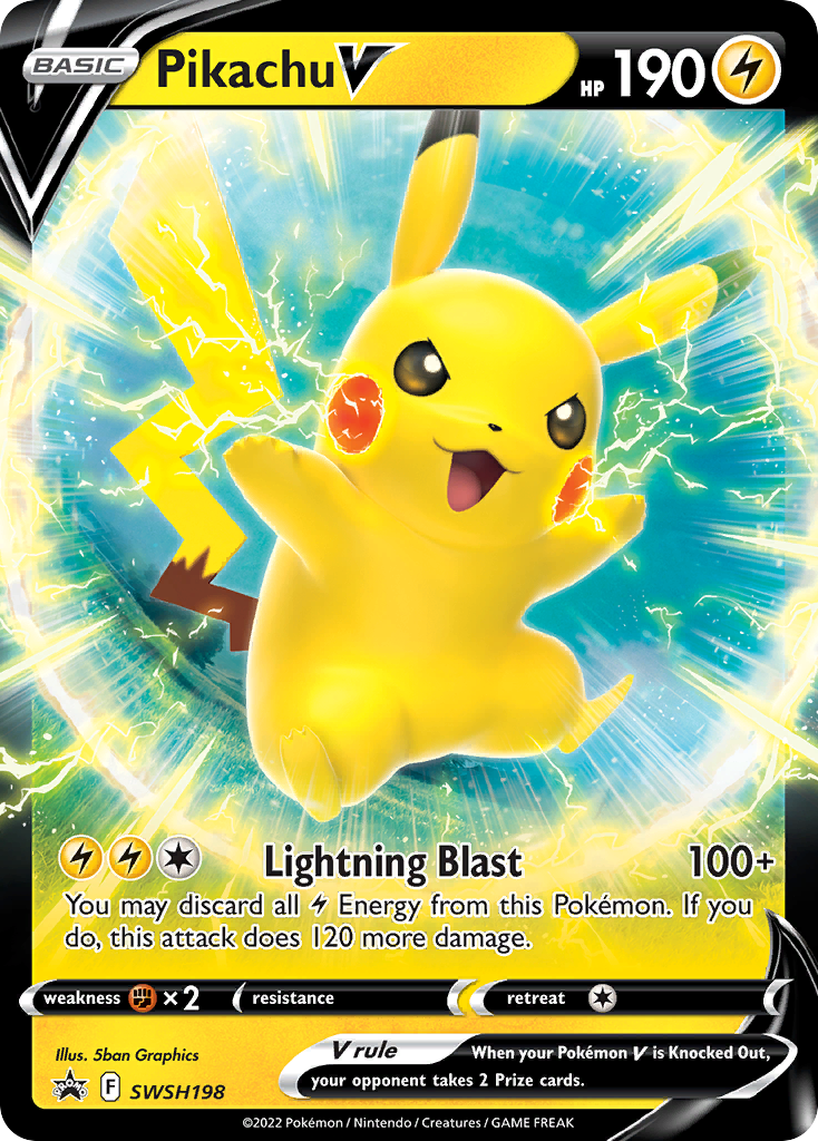 PIKACHU V - OVERSIZED PROMO - SWSH198 - PROMO