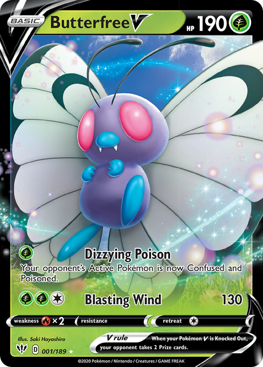 BUTTERFREE V - 001/189 - ULTRA RARE