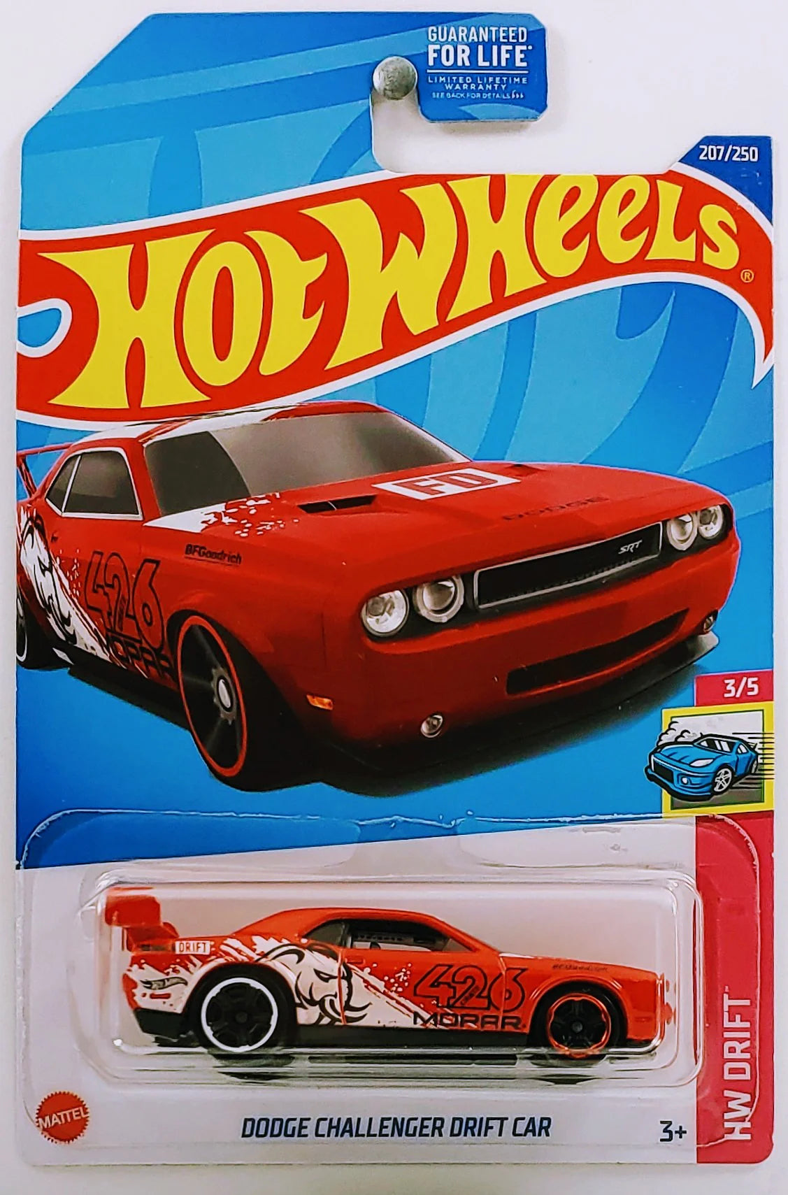 HOT WHEELS 2022 - 207/250 - HW DRIIFT 3/5 - DODGE CHALLENGER DRIFT CAR