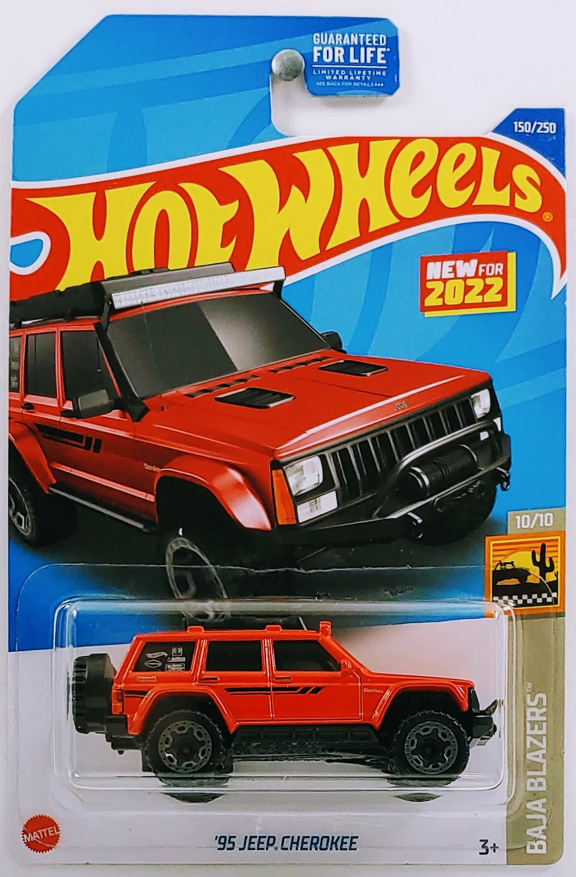 HOT WHEELS 2022 - 150/250 - BAJA BLAZERS 10/10 - NEW MODELS - '95 JEEP CHEROKEE