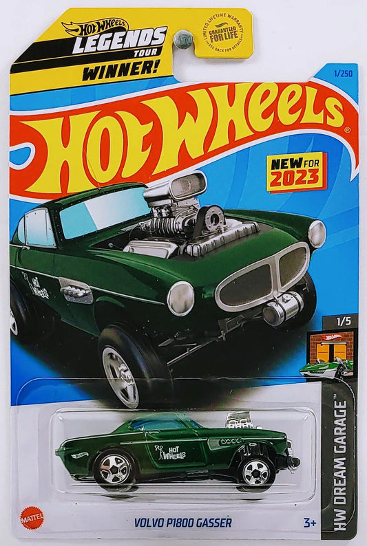 HOT WHEELS 2023 - 001/250 - HW DREAM GARAGE 1/5 - NEW MODELS - VOLVO P1800 GASSER - LEGENDS TOUR WINNER