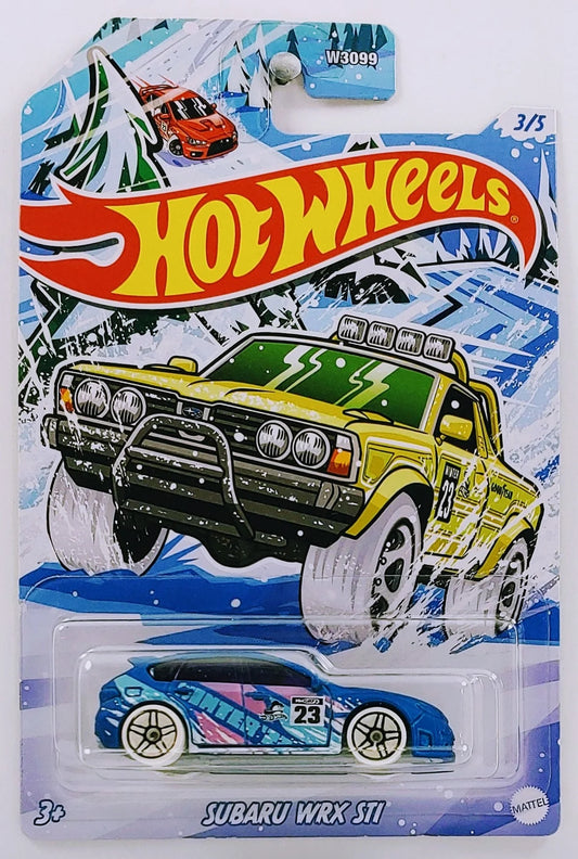 HOT WHEELS 2023 - HOLIDAY HOT RODS/WINTER SERIES 3/5 - SUBARU WRX STI - WALMART EXCLUSIVE