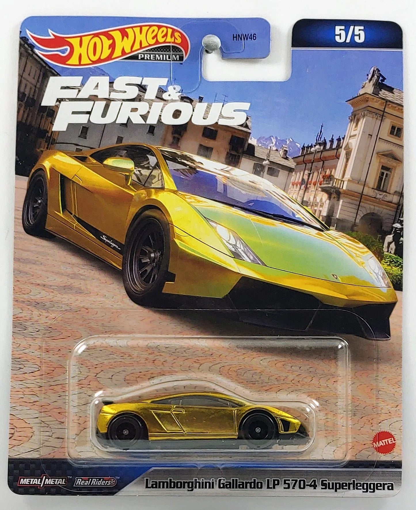 HOT WHEELS PREMIUM 2023 - FAST & FURIOUS MIX 4 - 5/5 - LAMBORGHINI GALLARDO LP 570-4 SUPERLEGGERA