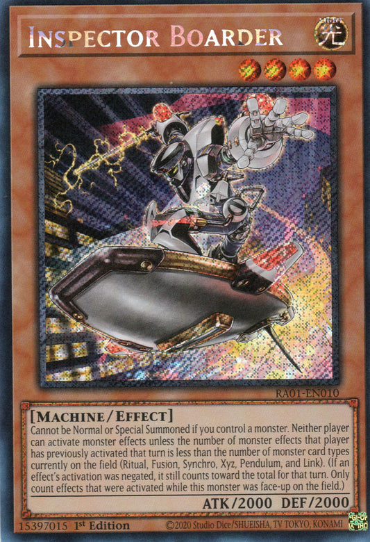 INSPECTOR BOARDER - RA01-EN010 - PLATINUM SECRET RARE