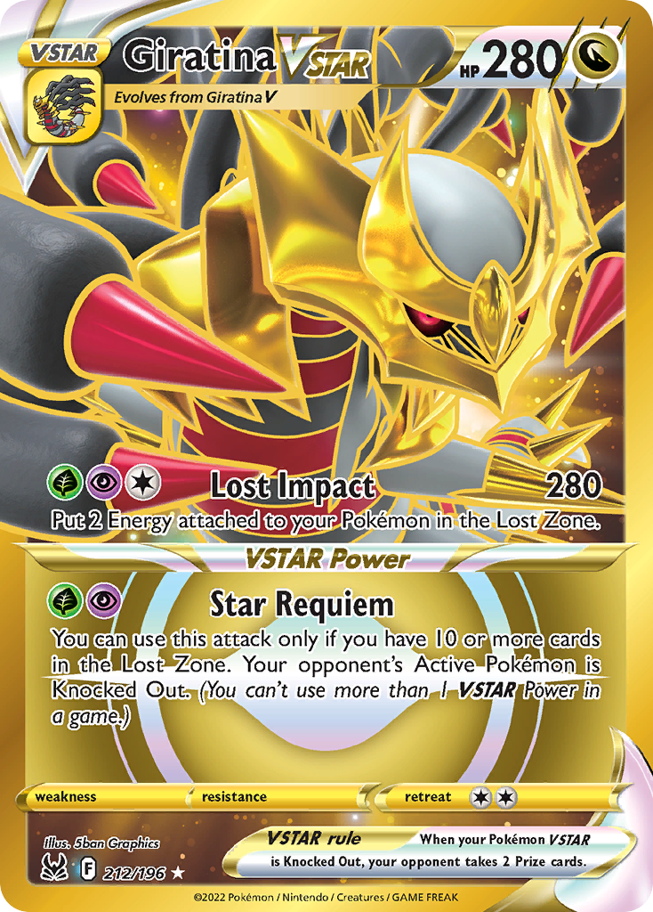 GIRATINA VSTAR - 212/196 - LOST ORIGIN