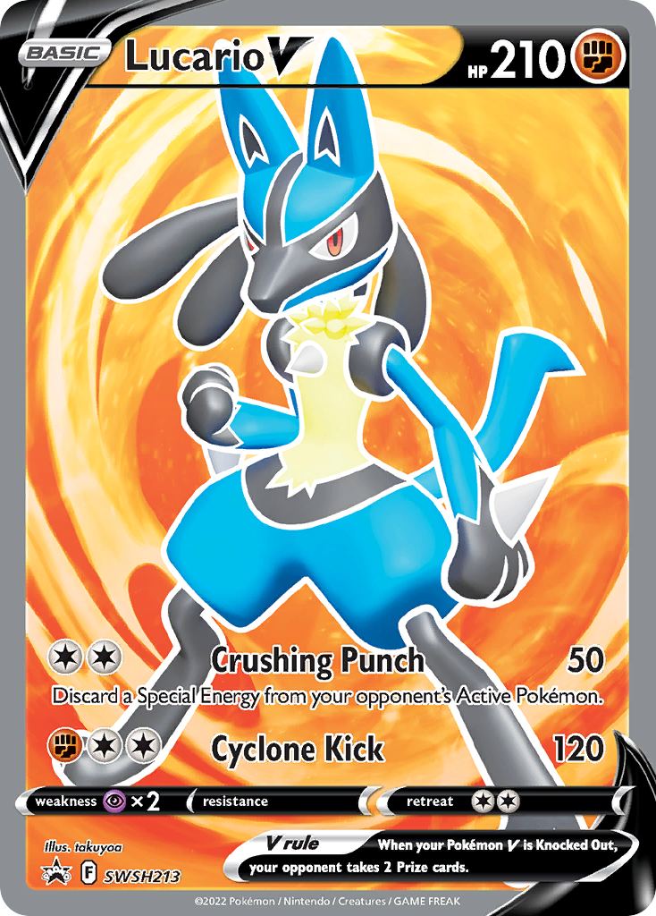 LUCARIO V - SWSH213 - FULL ART PROMO