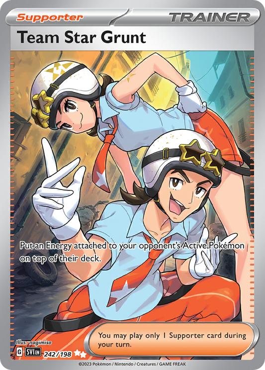 TEAM STAR GRUNT - 242/198 - FULL ART SECRET RARE