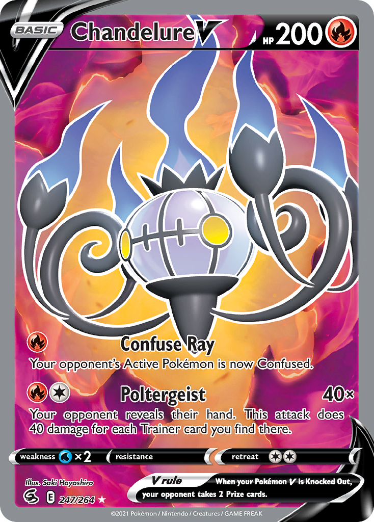 CHANDELURE V - 247/264 - FULL ART ULTRA RARE