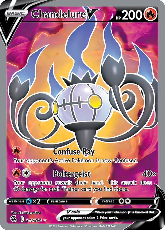 CHANDELURE V - 247/264 - FULL ART ULTRA RARE