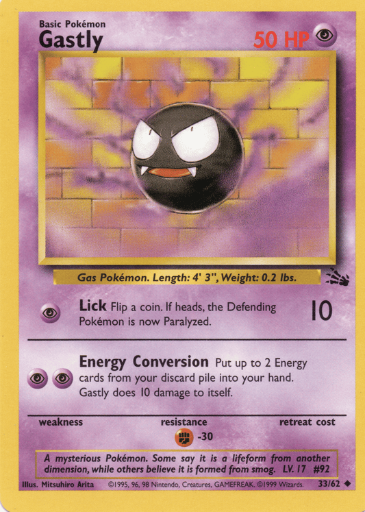 GASTLY - 33/62 - UNCOMMON UNLIMITED