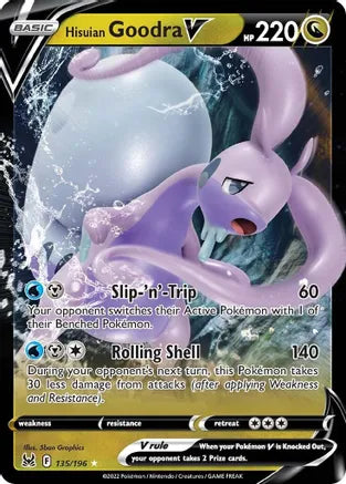 HISUIAN GOODRA V - 135/196 - ULTRA RARE