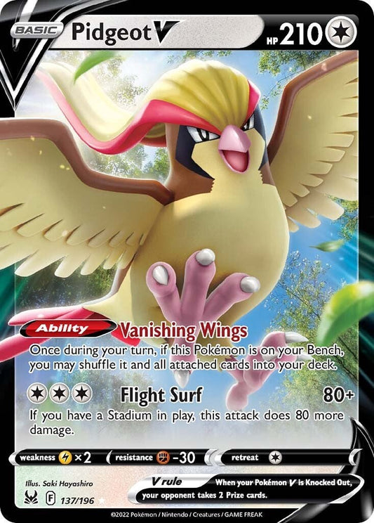 PIDGEOT V - 137/196 - ULTRA RARE