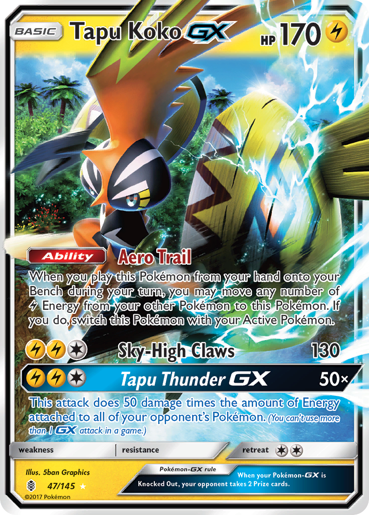 TAPU KOKO GX - 47/145 - OVERSIZED ULTRA RARE