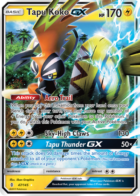 TAPU KOKO GX - 47/145 - OVERSIZED ULTRA RARE