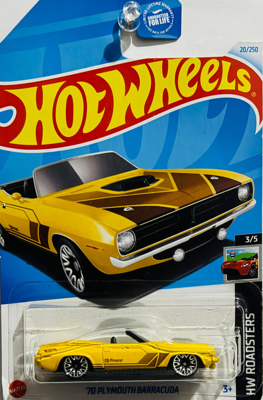 HOT WHEELS 2024 - 020/250 - HW ROADSTERS 03/05 - '70 PLYMOUTH BARRACUDA