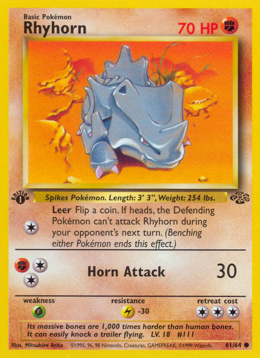 RHYHORN - 61/64 - COMMON 1ST EDITION