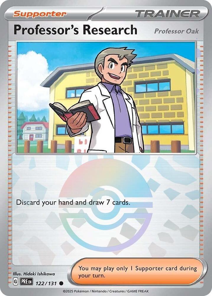 PROFESSOR'S RESEARCH (POKE BALL) - 122/131 - PRISMATIC EVOLUTIONS