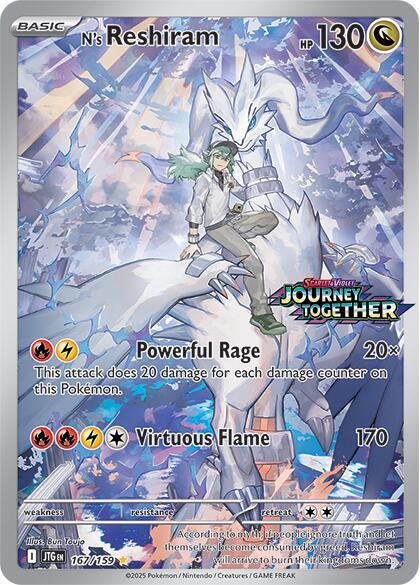 N'S RESHIRAM - 167/159 - JOURNET TOGETHER STAMPED
