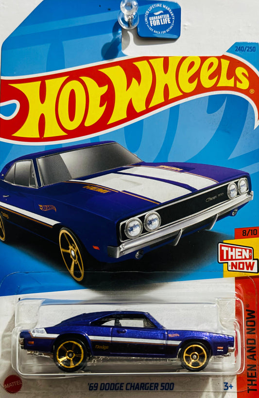 HOT WHEELS 2023 - 240/250 - THEN AND NOW 08/10 - '69 DODGE CHARGER 500 - PURPLE