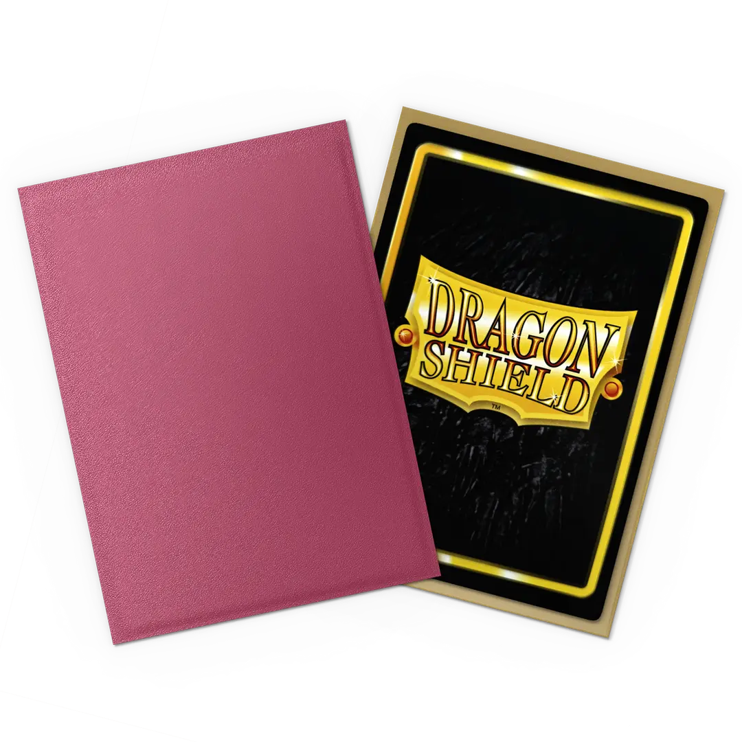 DRAGON SHIELD - POMEGRANATE & GOLD -  MATTE DUAL SLEEVES