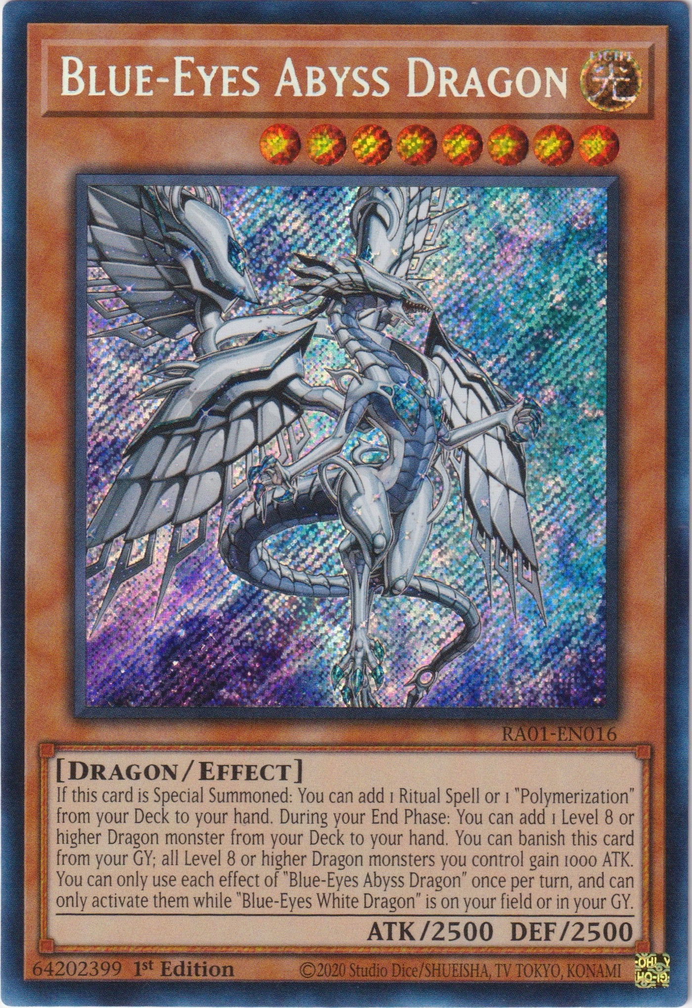 BLUE-EYES ABYSS DRAGON - RA01-EN016