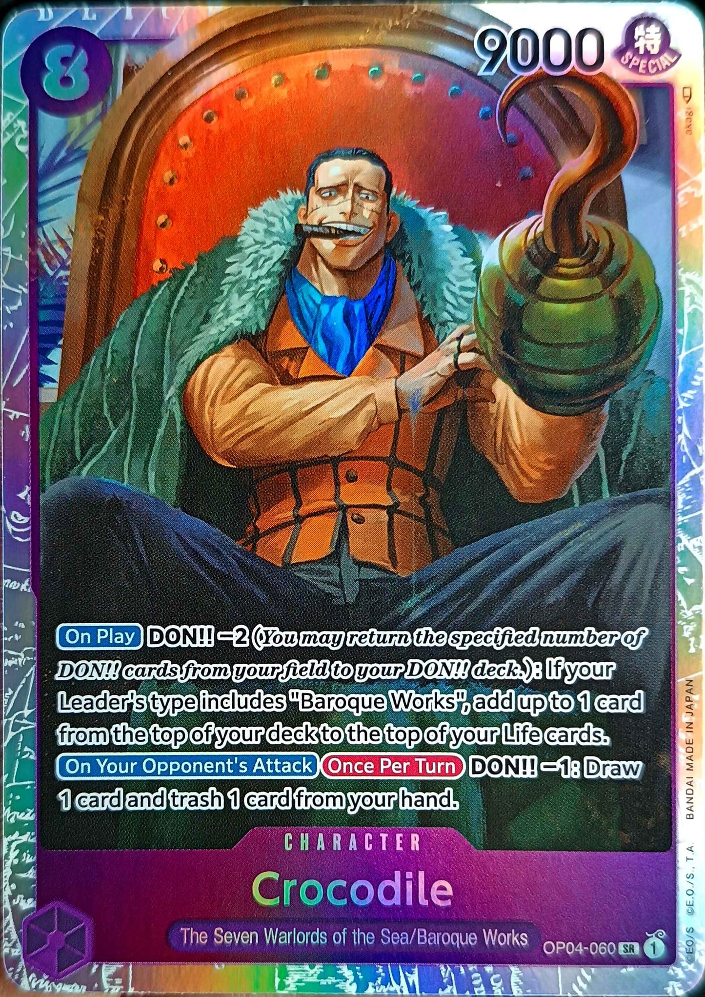 CROCODILE - OP04-060 - SUPER RARE FOIL