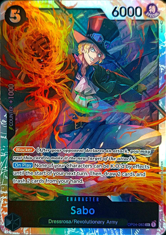 SABO - OP04-083 - SUPER RARE FOIL