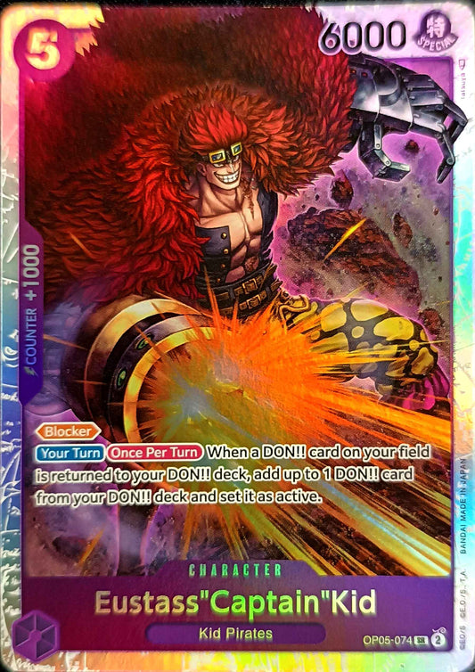 EUSTASS"CAPTAIN"KID - OP05-074 - SUPER RARE FOIL