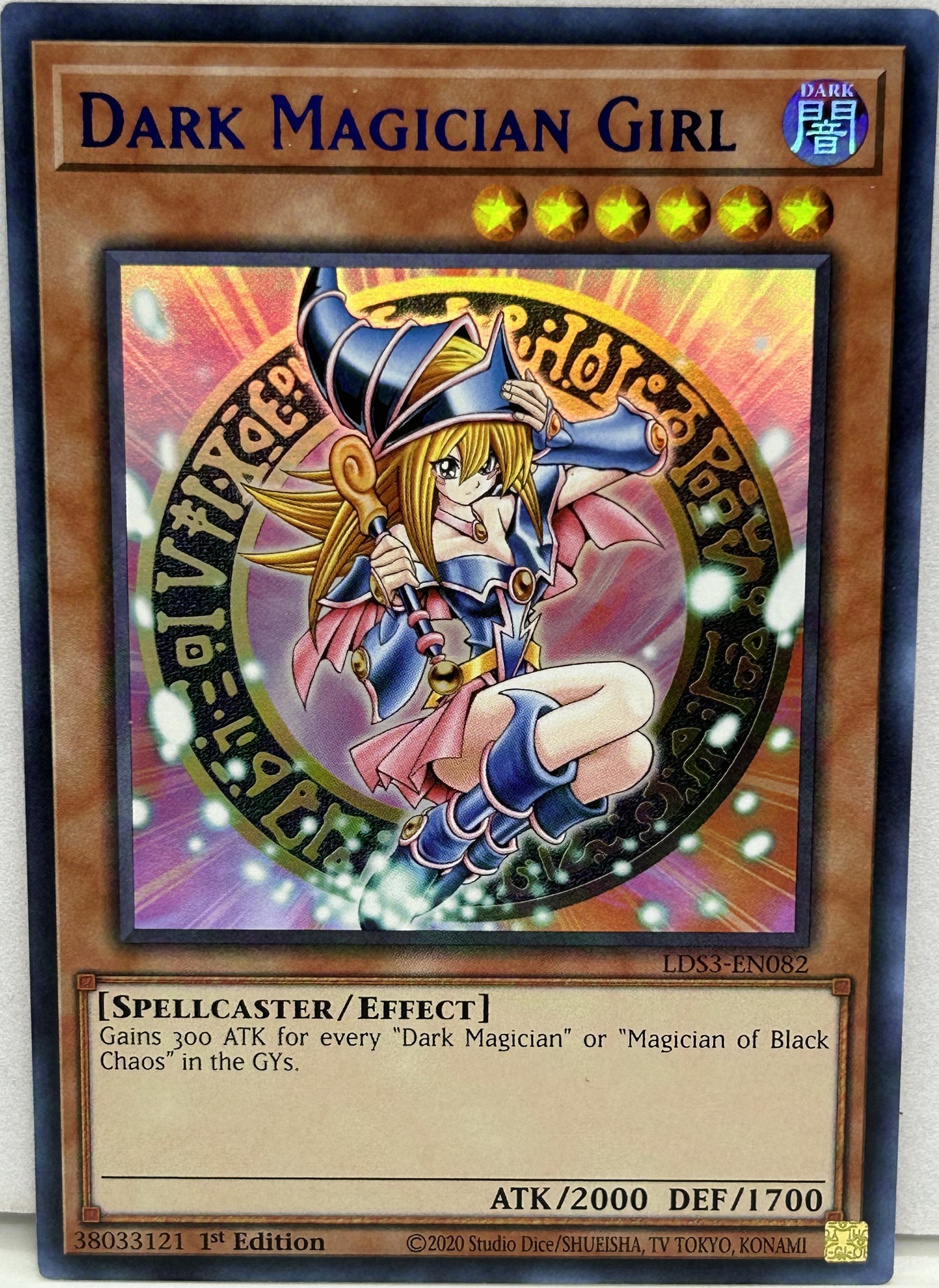 DARK MAGICIAN GIRL (BLUE) - LDS3-EN082 - ULTRA RARE - 1ST EDITION