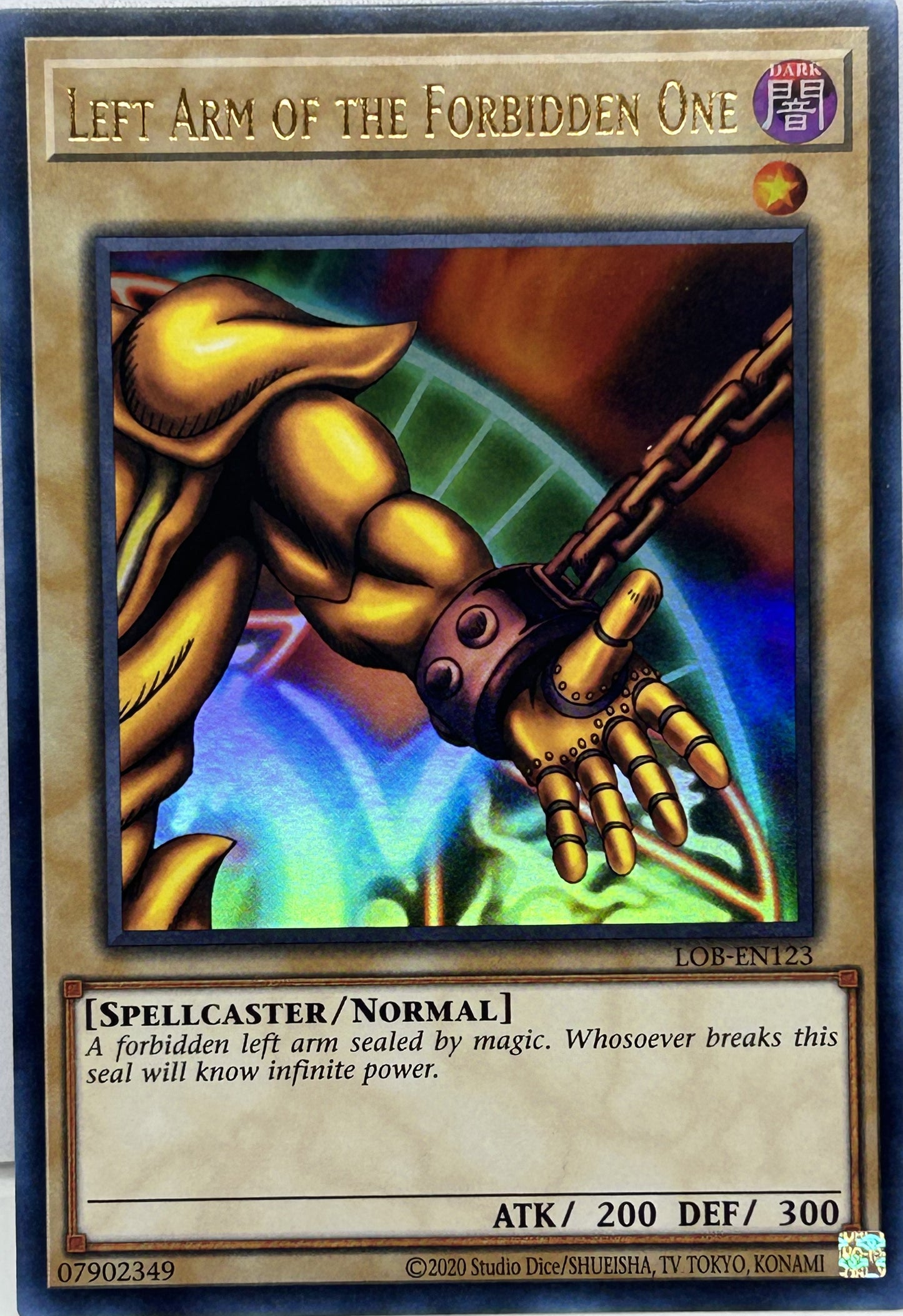 LEFT ARM OF THE FORBIDDEN ONE - LOB-EN123 - ULTRA RARE UNLIMITED