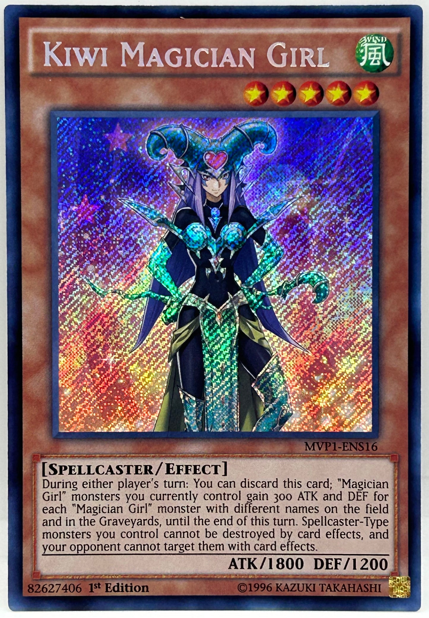 KIWI MAGICIAN GIRL - MVP1-ENS16 - SECRET RARE - 1ST EDITION