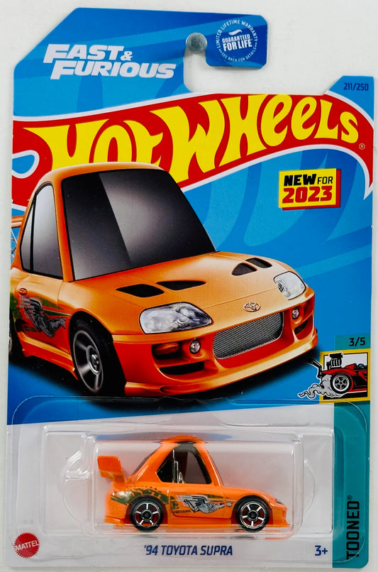 HOT WHEELS 2023 - 211/250 - TOONED 03/05 - NEW MODELS - '94 TOYOTA SUPRA - FAST & FURIOUS