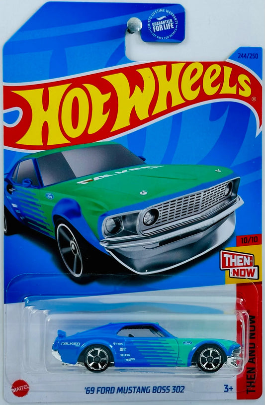 HOT WHEELS 2023 - 244/250 - THEN AND NOW 10/10 - '69 FORD MUSTANG BOSS 302