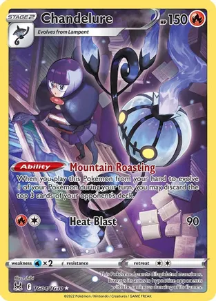 CHANDELURE - TG04/TG30 - LOST ORIGIN TRAINER GALLERY