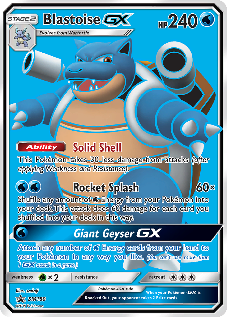 BLASTOISE GX - SM189 - PROMO