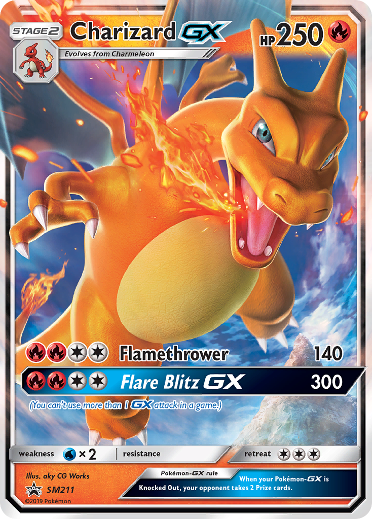 CHARIZARD GX - SM211 - PROMO