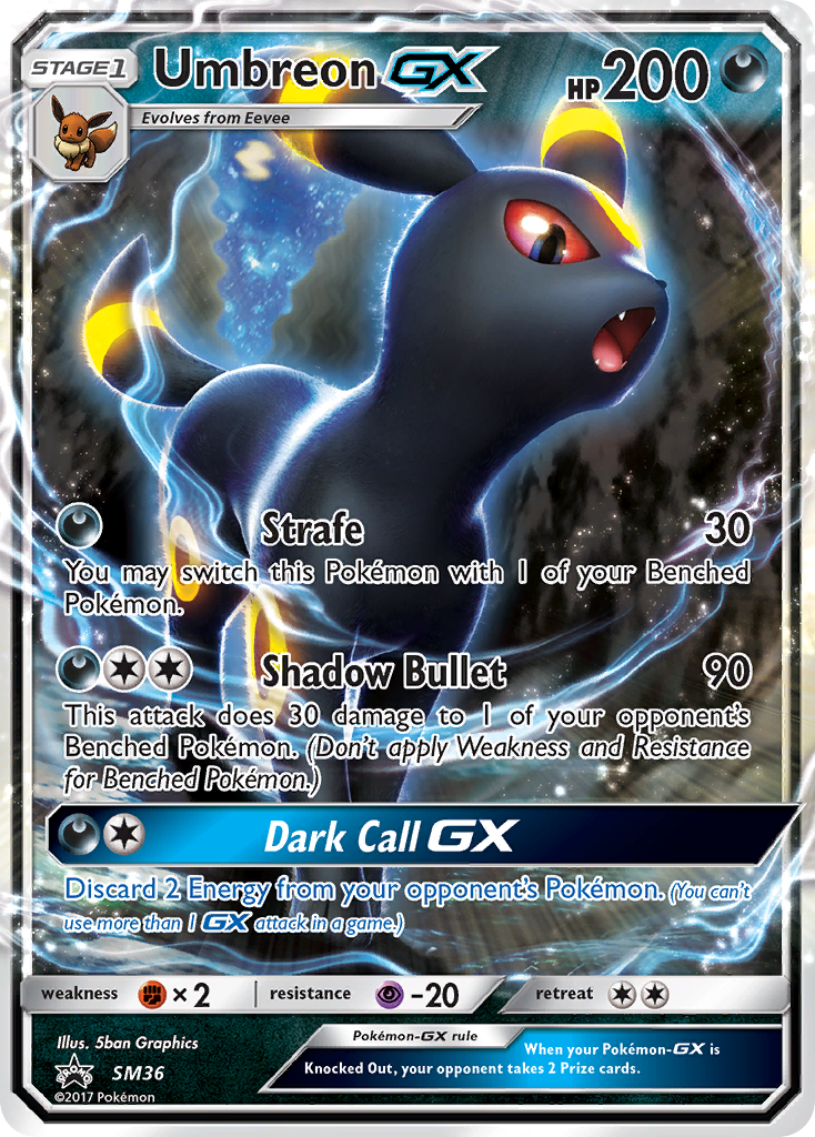 UMBREON GX - SM36 - PROMO