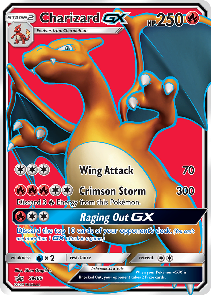 CHARIZARD GX - SM60 - PROMO