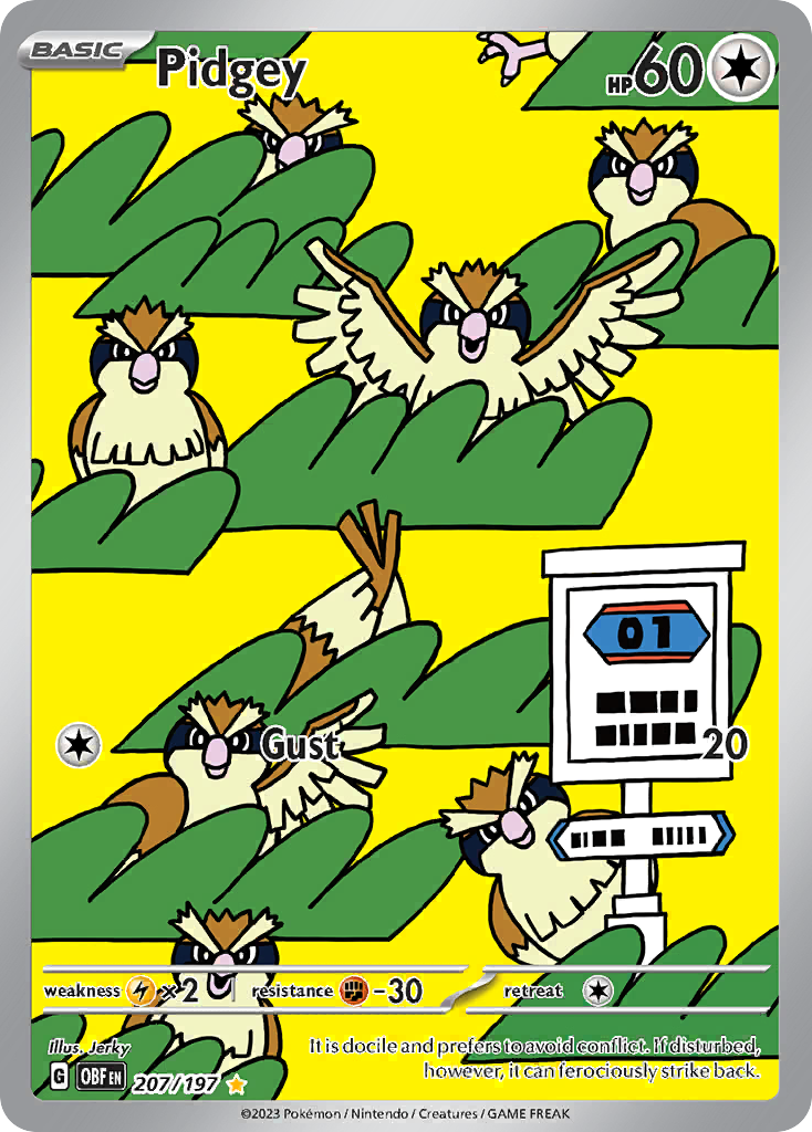 PIDGEY - 207/197 - OBSIDIAN FLAMES