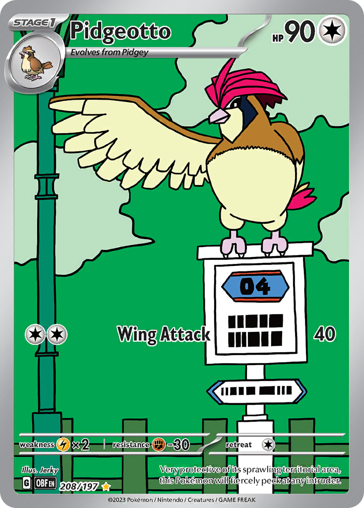 PIDGEOTTO - 208/197 - OBSIDIAN FLAMES