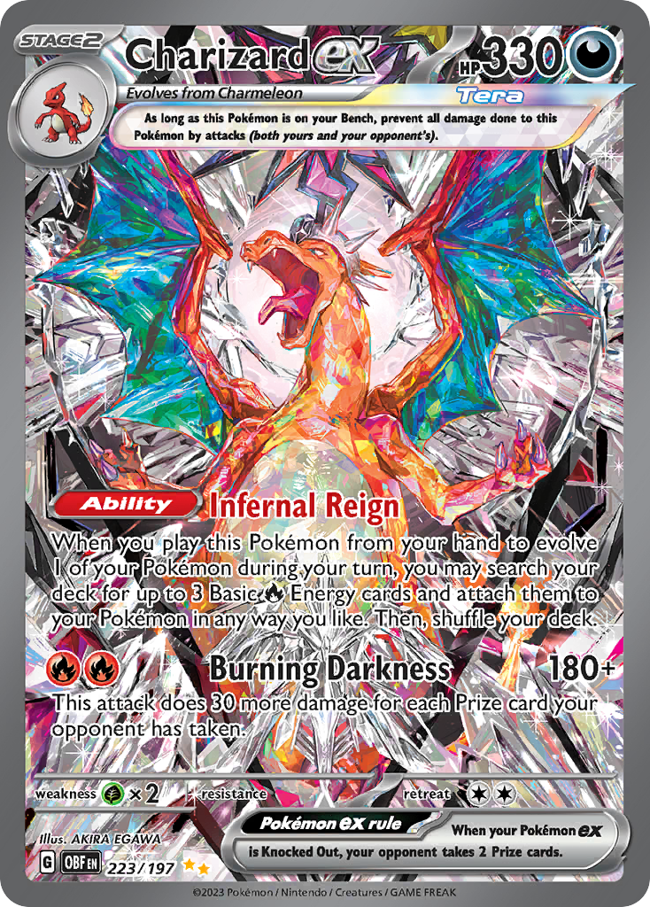 CHARIZARD EX - 223/197 - OBSIDIAN FLAMES