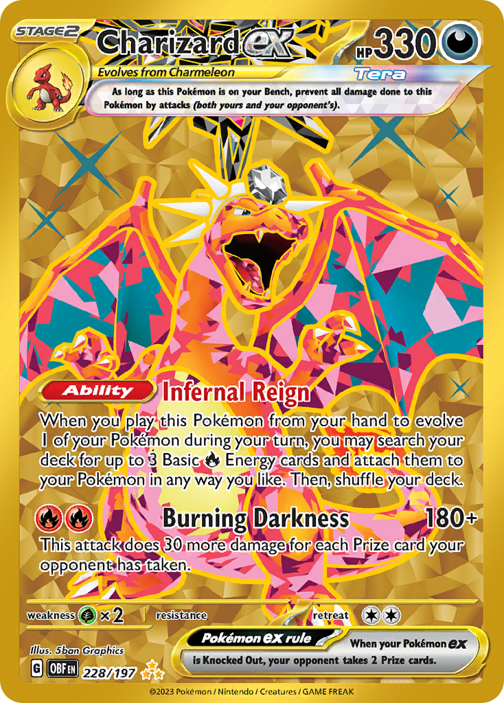 CHARIZARD EX - 228/197 - OBSIDIAN FLAMES