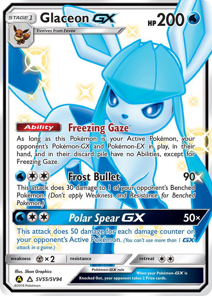 GLACEON GX - SV55/SV94 - HIDDEN FATES