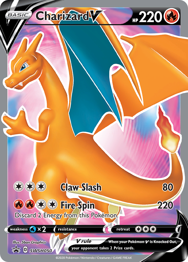 CHARIZARD V - SWSH050 - FULL ART PROMO