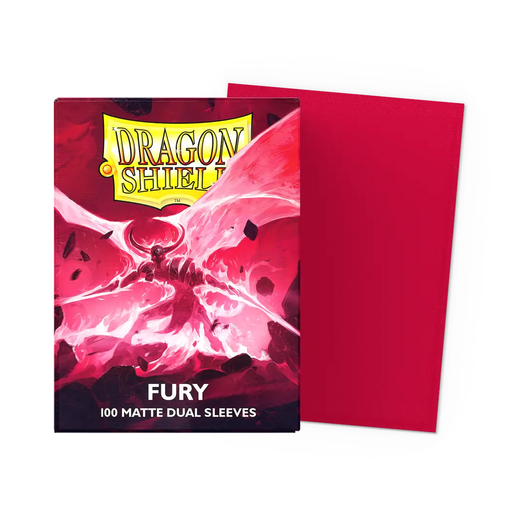 DRAGON SHIELD - FURY 'ALARIC, CRIMSON KING' - STANDART SLEEVES MATTE DUAL 100u