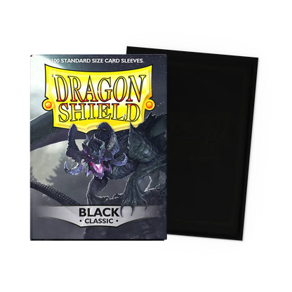DRAGON SHIELD - BLACK - STANDARD CLASSIC SLEEVES 100u