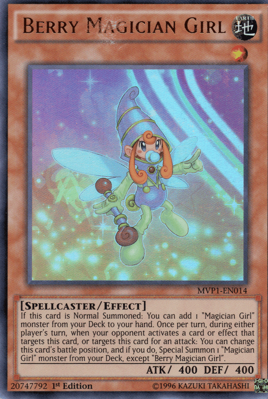 BERRY MAGICIAN GIRL - MVP1-EN014 - ULTRA RARE 1ST EDITION